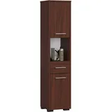 abamihome | Badezimmersäule Akord Fin 30 cm 2 Türen Schublade 5 Ebenen B30 x H140 x T30 cm