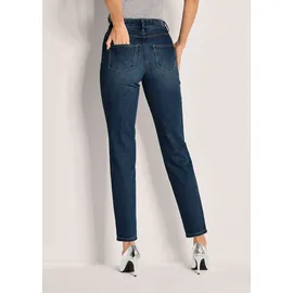 Madeleine Lange Slim Fit Stretch-Jeans in darkblue | Gr.: 48