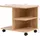vidaXL Beistelltisch Rollregal Eichenbraun 50 x 35 x 42 cm