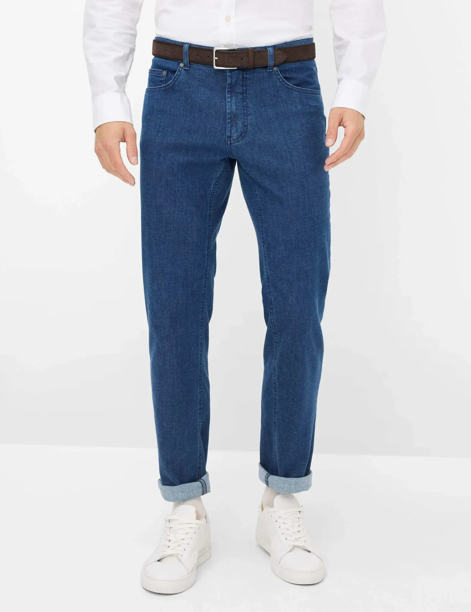 Eurex by Brax Herren Five-Pocket-Hose Style CARLOS, denim blau, Gr. 46/32