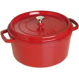 Staub Cocotte 30 cm rund kirschrot
