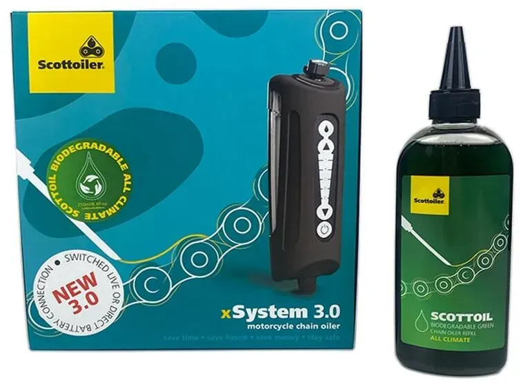 SCOTTOILER Xsystem 3.0 + 250 ml Olie All Climate Biologisch afbreekbaar