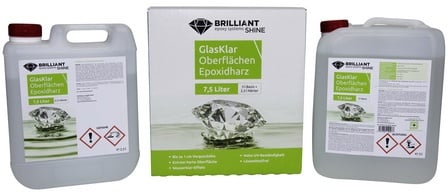 BRILLIANTShine Design-Gießharz, 7500 ml - transparent