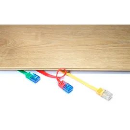 goobay Flachkabel U/UTP Cat6 schwarz 1,0m 95380