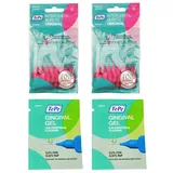 2x TePe Original pink Interdentalbürsten - 0,4mm pink  + 2x 2ml Gingivalgel