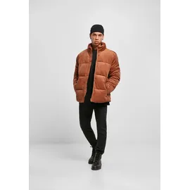 URBAN CLASSICS Boxy Corduroy Puffer Jacke Orange S