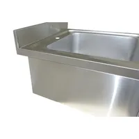Skyrainbow Spültisch aus Edelstahl, zwei Becken Mitte, 140 x