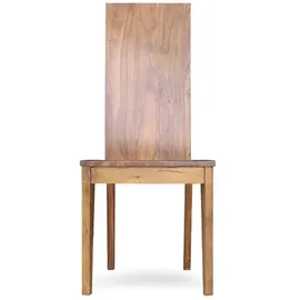 Massivmoebel24 Stuhl Sheesham lackiert braun