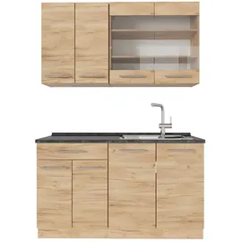 Vicco Küchenzeile Fame-Line 140 cm AP Anthrazit