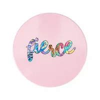 Maxwell & Williams DU0415 Be Fierce Keramikuntersetzer mit Unterseite aus Kork, Mehrfarbig
