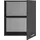 laundreezy Aufsatzschrank 68 x 76 x 68 cm Grau
