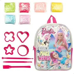 Barbie Fashion Kreativ-Knetspiel Rucksack - 14 Teile für fantasievolles Spielen!