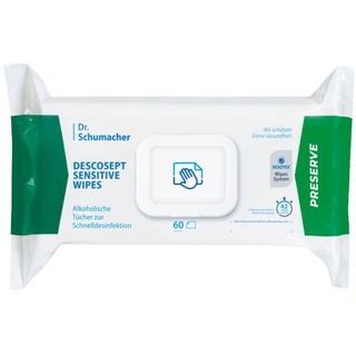 Dr. Schumacher Descosept Sensitive Wipes Desinfektionstücher Desinfektionslösung 60 St