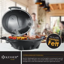 Kesser Elektrogrill 2in1 2400 Watt schwarz
