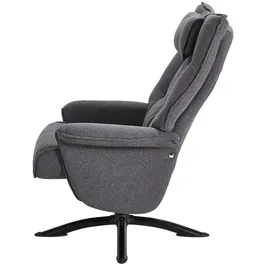 Happy Home Relaxsessel mit Hocker 73 x 115 x 83 cm Grau