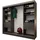 beautysofa Schwebetürenschrank VOX II 240 x 216 x 61 cm Grau