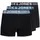 JACK & JONES Sense Boxershorts hellblau / dunkelgrün / schwarz / weiß XL 3er Pack