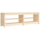 vidaXL Schuhbank 160x36,5x50 cm Massivholz Kiefer