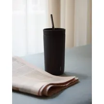 Stelton Thermobecher To Go Sip 400 ml Metall Schwarz