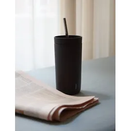 Stelton Thermobecher To Go Sip 400 ml Metall Schwarz