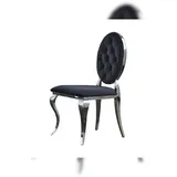 KAWOLA Esszimmerstuhl LINDA Barock Velvet schwarz