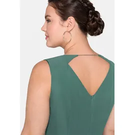 sheego Abendkleid Unifarben Grün 58