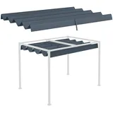 Outsunny Ersatzdach für Pergola 3x2,5 m Dunkelgrau
