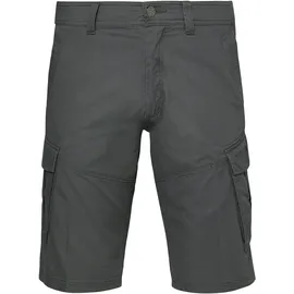 s.Oliver Chinoshorts S.OLIVER, Herren, Gr. 34, N-Gr, grau, Web, Obermaterial: 97% Baumwolle, 3% Elasthan, unifarben, regular fit knielang, Hosen Chinoshorts, mit Taschen