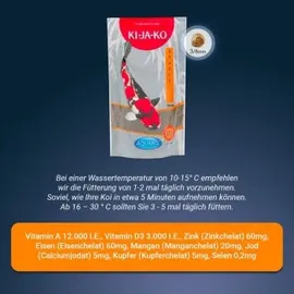 KI-JA-KO Koifischfutter Staple 1 kg / 6mm