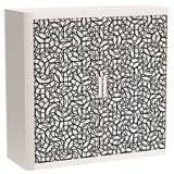 PAPERFLOW easyOffice Black & White Rollladenschrank 62304 2 Fachböden 110,0 x 41,5 x 104,0 cm