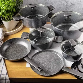 Klausberg Topf-Set 12-tlg. Suppentopf + weitere Töpfe