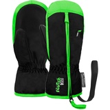 Reusch Ben Mitten black / neon green, (7716) IV