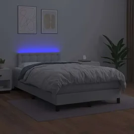 vidaXL Boxspringbett 120 x 200 cm Weiß