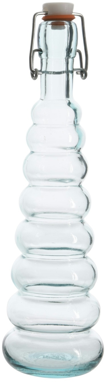 Glasflasche Bügelverschluss Recyclingglas 410ml Vorratsflasche