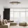 GLOBO Deckenleuchte 1x LED 32W Holzoptik schwarz