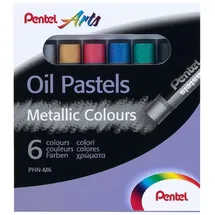 Pentel Oelpastellkreide Set 6 St. Metallic farblich sortiert