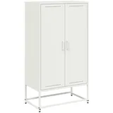 vidaXL Highboard Weiß 68,5x38,5x123,5 cm Stahl