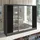 A&J MöbelLand Schiebetürenschrank VIDA 200 x 215 x 59,5 cm Grau/Schwarz