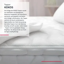 Fdm Topper Matratzenschoner 80 x 200 cm weiß