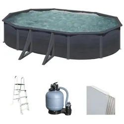 Gre Kea Ovale 610x375x120cm - Stahlwandpool