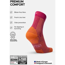 Danish Endurance LIGHT WANDER CREW Socken 5-Paar Schwarz 35-38