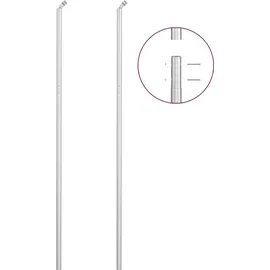 vidaXL Maschendrahtzaun mit Pfosten Verzinkter Stahl 15×1,5 m Silbern