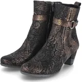 SIMEN Damen Stiefeletten/ Ankel Boots Braun Kupfer Rauleder Größe: 39 - Braun - 39