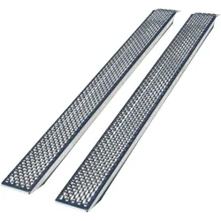 Auffahrrampe aus Aluminium 2000 x 200 mm  Tragkraft 400 kg / Paar Auffahrhöhe: 5...