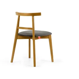 Konsimo Holzstuhl LILIO grau Eiche 2er Set