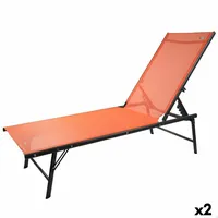 Aktive Liegestuhl Aktive Orange 180 x 35 x 49