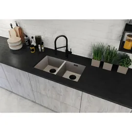 Blanco Ab- und Überlaufset schwarz matt