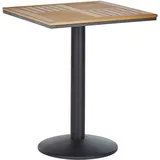 Beliani Palmi Gartentisch 60 x 60 x 75 cm Braun/Schwarz