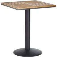 Beliani Palmi Gartentisch 60 x 60 x 75 cm Braun/Schwarz