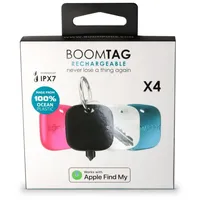 BOOMPODS Boomtag Rechargeable 4er Black, Blue, White, Pink